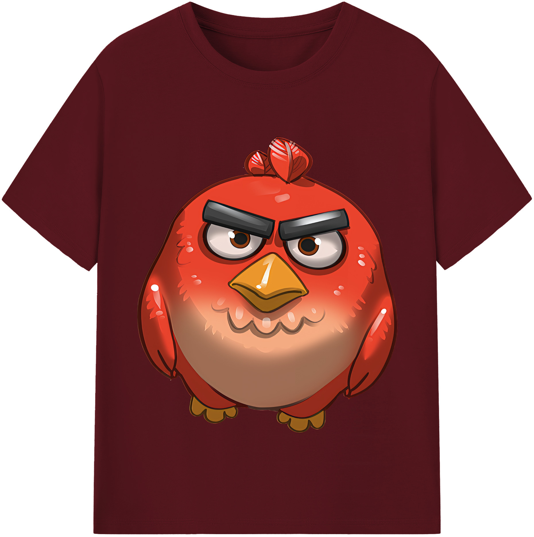 （画像用） Angry Birds アングリーバード 綿100％半袖Tシャツ（フロントプリント）